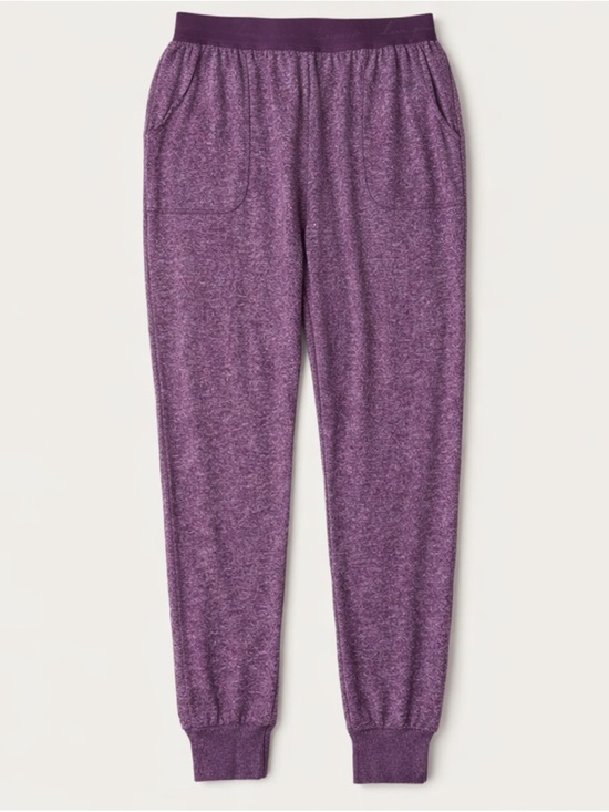 PINK Victoria's Secret Pants - PINK Victorias Secret Cozy Jogger Sleep Pants w/ Pockets Heathered Purple Small